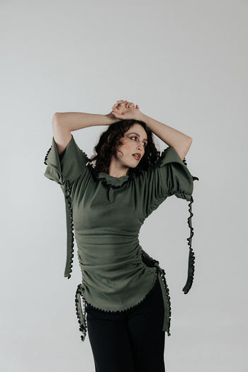 Cotton Wavey Strap “She Shell” Top/Dress/Skirt