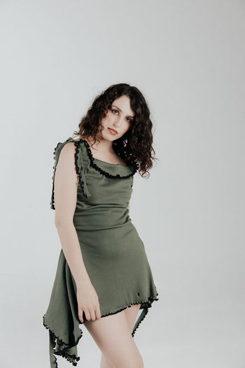 Cotton Wavey Strap “She Shell” Top/Dress/Skirt