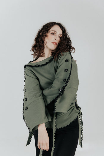 Cotton Wavey Strap “She Shell” Top/Dress/Skirt