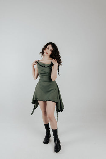 Cotton Wavey Strap “She Shell” Top/Dress/Skirt