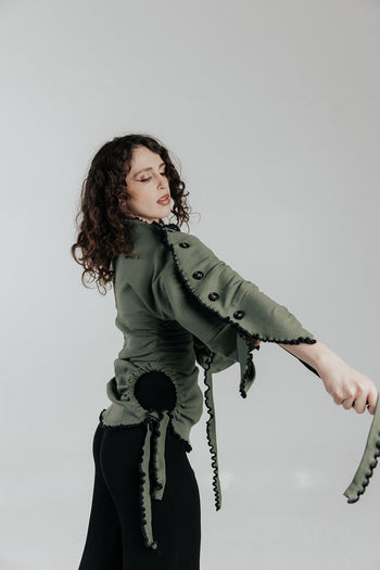 Cotton Wavey Strap “She Shell” Top/Dress/Skirt