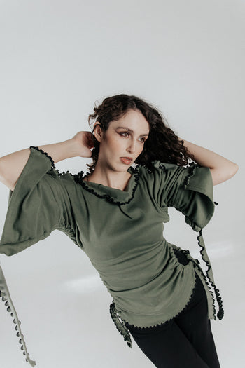 Cotton Wavey Strap “She Shell” Top/Dress/Skirt