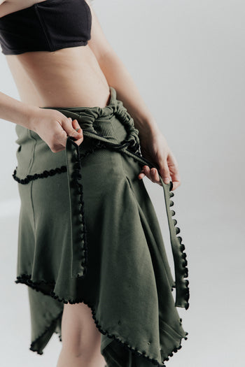 Cotton Wavey Strap “She Shell” Top/Dress/Skirt