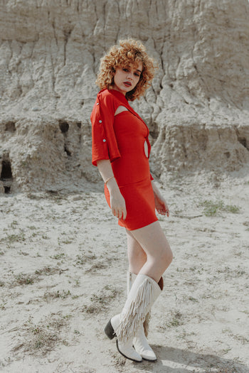 Two of Pentacles Dress Cherry Rouge