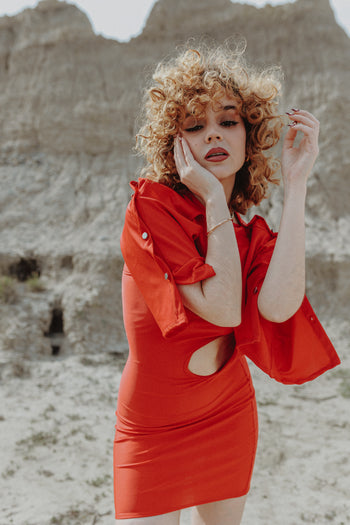 Two of Pentacles Dress Cherry Rouge