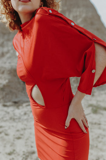 Two of Pentacles Dress Cherry Rouge