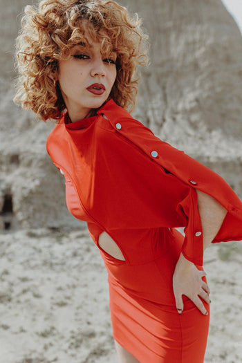 Two of Pentacles Dress Cherry Rouge