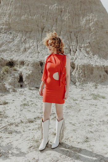 Two of Pentacles Dress Cherry Rouge
