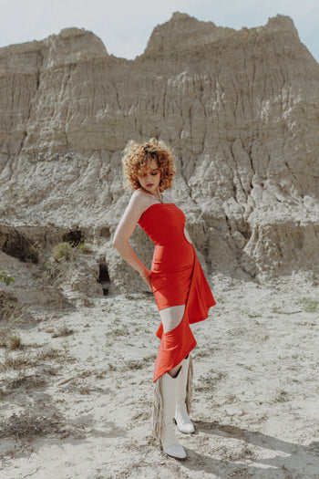 Two of Pentacles Dress Cherry Rouge