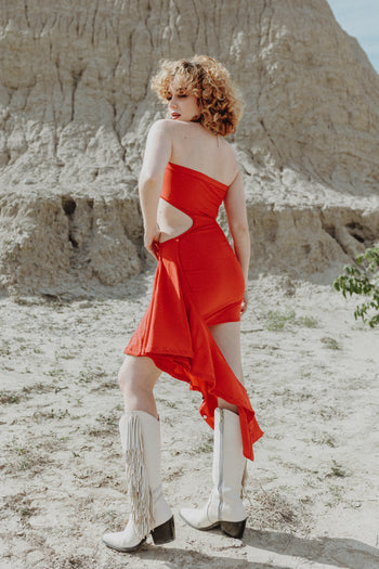 Two of Pentacles Dress Cherry Rouge