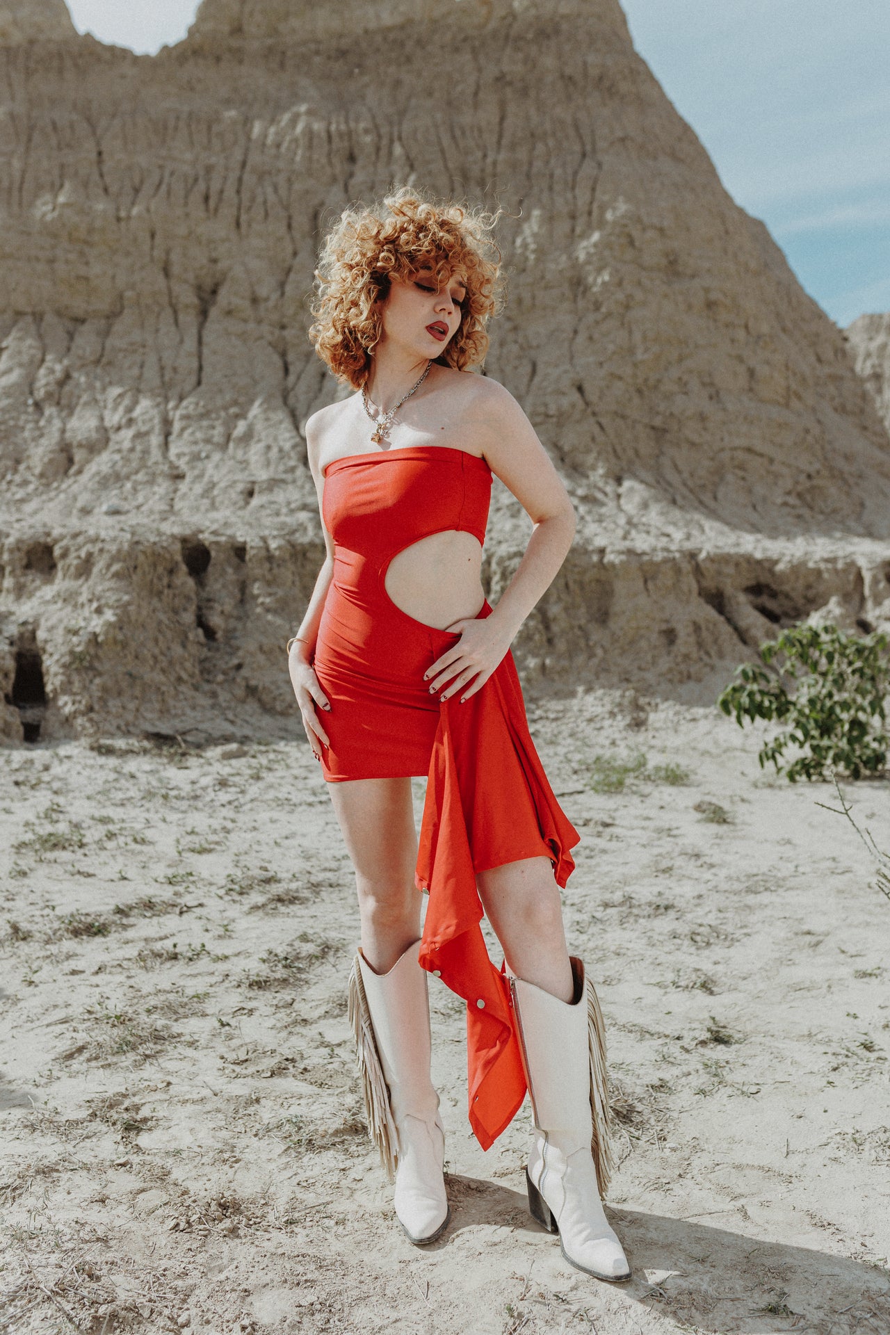 Two of Pentacles Dress Cherry Rouge