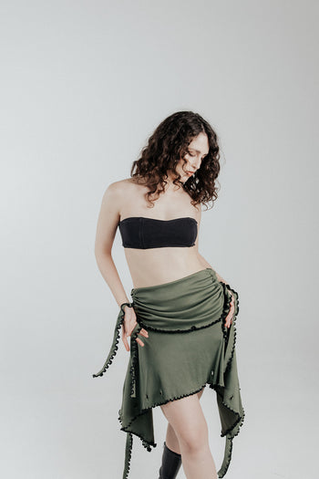 Cotton Wavey Strap “She Shell” Top/Dress/Skirt