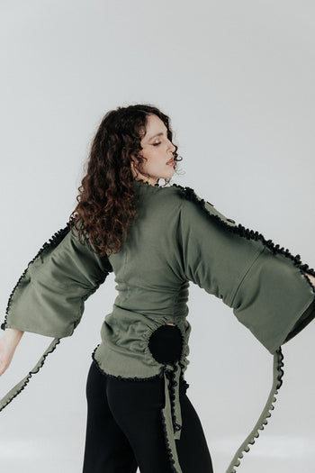 Cotton Wavey Strap “She Shell” Top/Dress/Skirt