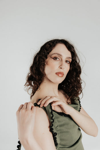 Cotton Wavey Strap “She Shell” Top/Dress/Skirt