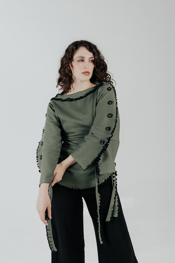 Cotton Wavey Strap “She Shell” Top/Dress/Skirt