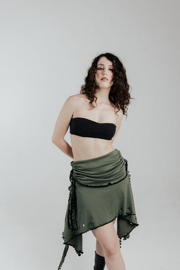 Cotton Wavey Strap “She Shell” Top/Dress/Skirt