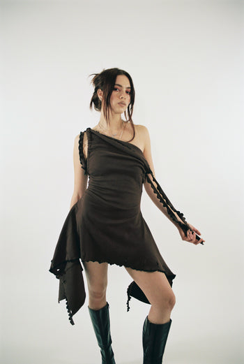 Cotton Wavey Strap “She Shell” Top/Dress/Skirt