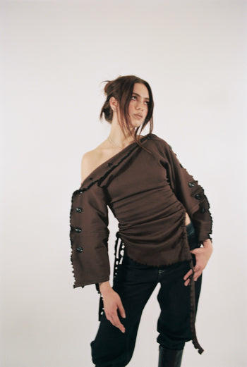 Cotton Wavey Strap “She Shell” Top/Dress/Skirt