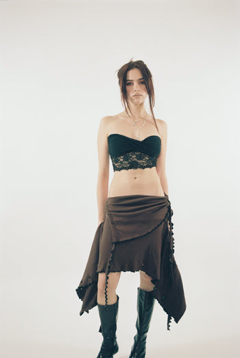 Cotton Wavey Strap “She Shell” Top/Dress/Skirt