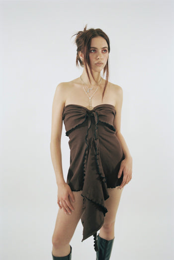 Cotton Wavey Strap “She Shell” Top/Dress/Skirt