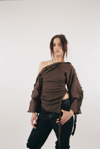 Cotton Wavey Strap “She Shell” Top/Dress/Skirt