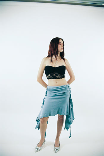Cotton Wavey Strap “She Shell” Top/Dress/Skirt