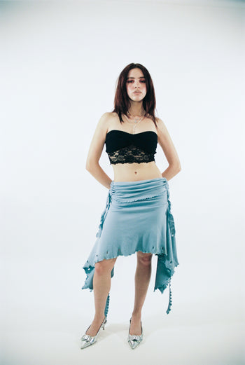 Cotton Wavey Strap “She Shell” Top/Dress/Skirt