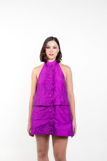 “Finuras” Modular and Reversible Set 100% Pure Natural Silk (Purple)