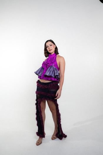 “Finuras” Modular and Reversible Set 100% Pure Natural Silk (Purple)