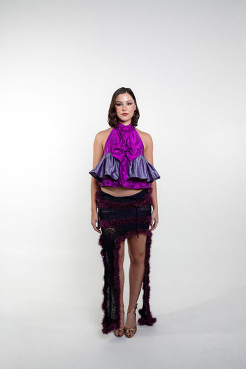“Finuras” Modular and Reversible Set 100% Pure Natural Silk (Purple)