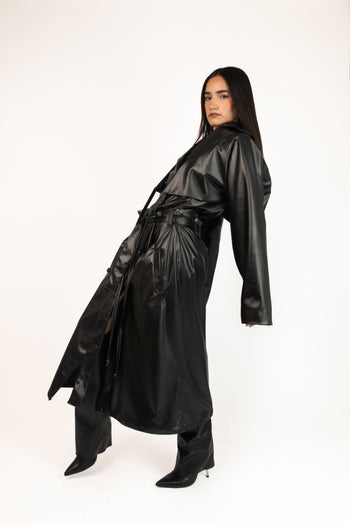 HOLY TRINITY TRENCHCOAT (VEGANLEATHER)