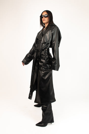 HOLY TRINITY TRENCHCOAT (VEGANLEATHER)