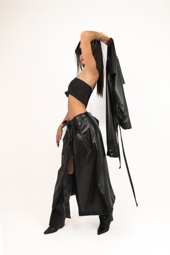 HOLY TRINITY TRENCHCOAT (VEGANLEATHER)